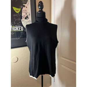 GAP Silk stretch black and white sweater